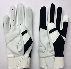 Gants de frappe de baseball en cuir bleu respirant à poignet court pour hommes, de qualité supérieure, personnalisés, pour usage professionnel, dernière collection - Product Image 2