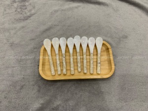 Dal Design unico bianco madreperla cucchiaio di caviale cucchiaio da portata misurini da caffè mescolare Mica un nuovo stile nel Design dimensioni 12cm - Product Image 3