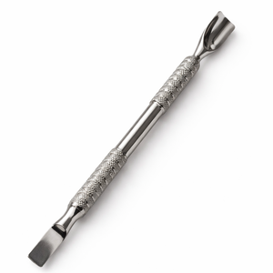 Empujador de Cutículas Profesional de Acero Inoxidable de Doble Punta, Antideslizante y Resistente al Óxido, para Manicura, Pedicura y Arte de Uñas - Product Image 1
