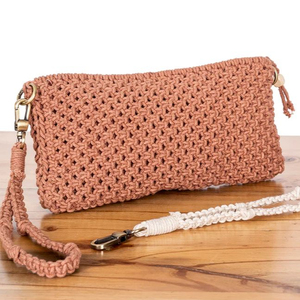 กระเป๋าคลัทช์ macrame Boho ยอดนิยมกระเป๋าถักมือที่สำคัญกระเป๋าแฟชั่นทำด้วยมือสำหรับผู้หญิงกระเป๋าใส่เครื่องสำอาง - Product Image 1