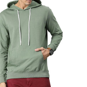 Nouveau pull grande taille sweat à capuche homme 100% coton solide hiver haute qualité personnalisé polaire coupe régulière - Product Image 1