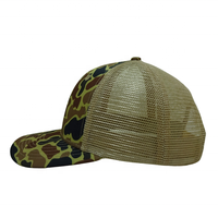 Planche Old School Duck Camo 6 Panel Ri112 Trucker Mesh Chapeaux Blank Camo Ri 112 Mesh Hat Snapback Trucker Hats Caps Vietnam Factory