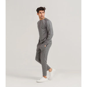 2025 High Quality Men's Custom Logo <b>Crewneck</b> Sweatshirt Sweat Suit Set Wholesale Plain Jogging Jogger Tracksuits With Logo - Product Image 2