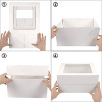 Etiqueta de Cartón de Tamaño Personalizado, Fácil de Plegar, Blanca, Biodegradable, Estampada en Caliente, Impresa Digitalmente, para Pasteles, Repostería y Productos de Panadería