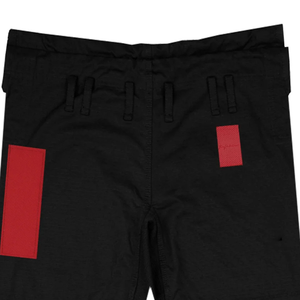 450G Pearl Weave BJJ Gi Black Red Brazilian Jiu Jitsu <b>Kimono</b> Lightweight Competition Uniform with Reinforced Stitching - Product Image 4