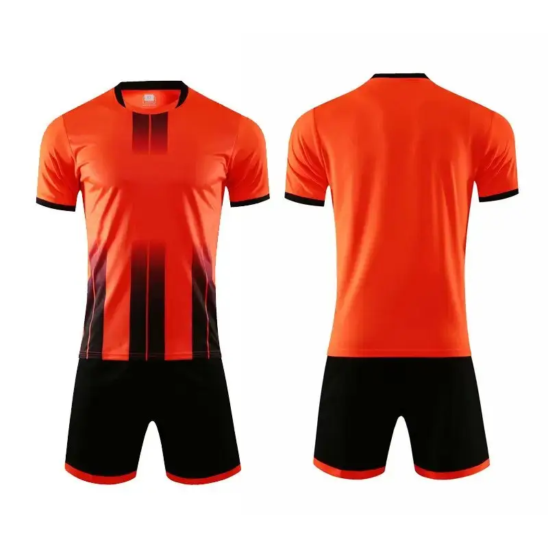 Custom Plain Polyester Breathable Mens Sports Football Jersey Soccer Uniforms Sets Soccer Wear Jersey Set Football Kits Full Set