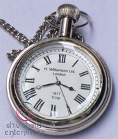 Horloge de collection de designer de haute qualité, personnalisée, en laiton plaqué or poli, style nautique, pour la randonnée, édition du Poisson d'avril