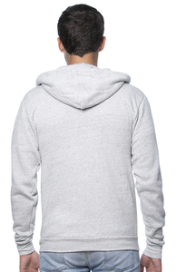 Sweat à capuche personnalisé unisexe en trois mélanges Imprimez votre propre texte Logo Design Sweat-shirt personnalisé Sweat-shirt à capuche avec fermeture éclair en trois mélanges Sweats à capuche - Product Image 2