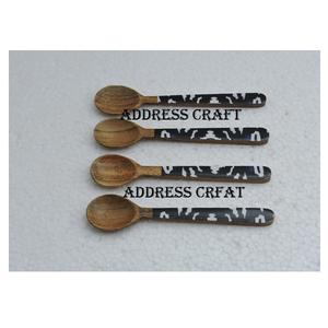 ชุดเครื่องใช้บนโต๊ะอาหารด้ามหินขัดทำจากสเตนเลสสตีลของตกแต่งโต๊ะสำหรับงานเลี้ยงวันเกิดเครื่องครัวชุดช้อน - Product Image 4