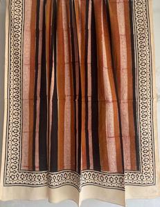 100% coton respirant traditionnel main bloc imprimé écharpe Jaipur fabriqué à la main Boho Chic léger ethnique doux coton écharpe - Product Image 2