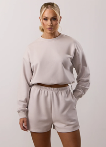 เสื้อสเวตเตอร์ผ้าฝ้ายธรรมดาสำหรับผู้หญิงเสื้อแขนยาวแบบสวมหัวระบายอากาศได้ดีเหมาะสำหรับแฟชั่นลำลองหรือยิมเลานจ์ - Product Image 5