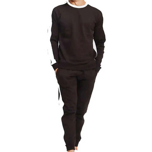 Haute qualité hommes deux pièces mode survêtements Logo personnalisé couleur unie respirant imprimé conception Offre Spéciale hiver nouveau survêtement - Product Image 1