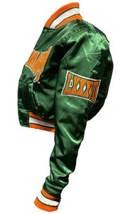 Florida A&M University Famu Varsity Jacket Men Women Vintage Woolen Silk Embroidered Lettermen Jacket <b>Button</b> Decoration Winter - Product Image 4