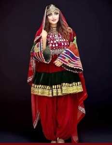 Vestido Afgano Kuchi Vintage Más Vendido para Niñas, Tejido de Lino, Algodón y Seda con Cuentas Hechas a Mano, Mangas Largas, Ropa Regional - Product Image 1