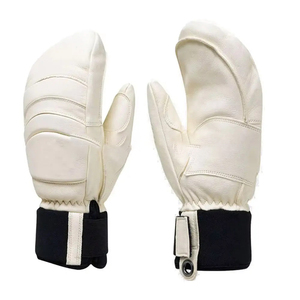 Guantes de esquí de nieve de invierno para niños de la mejor calidad de cuero de alta calidad a prueba de viento e impermeables cálidos con estilo - Product Image 4