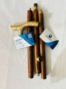 Bâton de marche pliable en bois bâton de marche bouton de randonnée bâton de marche de randonnée - Product Image 3