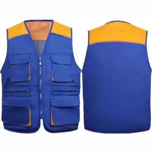 Logotipo estampado personalizado Casual transpirable invierno secado rápido trabajo carga fotógrafo lienzo utilidad a prueba de viento al aire libre hombres chaleco - Product Image 6