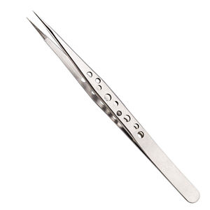 Pince à épiler à pointe inclinée Vetus de haute qualité Logo personnalisé Outils de beauté en gros pour extensions de cils Pince à épiler incurvée - Product Image 5