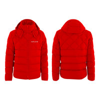 Manteau d'hiver matelassé personnalisé OEM grande taille pour homme, imperméable, réversible, avec rembourrage en polyester, coupe ajustée