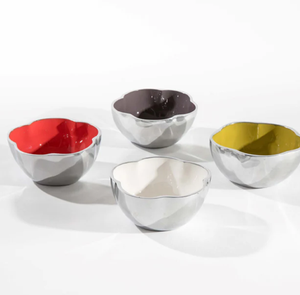 Juego de 4 Tazones de Servir Esmaltados Desechables de Aluminio de Alta Calidad para Hoteles y Restaurantes, para Servir Ensaladas, Color Personalizado - Product Image 1