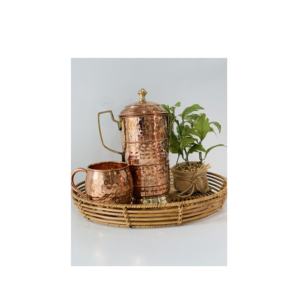 Prix Cuivre Arrosoir Pichet Verres Severer En Gros Inde artisanat pour taille personnalisée - Product Image 4