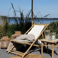 Chaises de plage pliantes de luxe pour bronzer en plein air chaises de plage en bambou naturel chaises longues de plage et de jardin