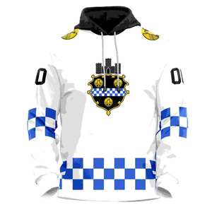 Sudadera con capucha de Jersey de hockey sobre hielo de encaje de algodón 100% de alta calidad personalizada para hombres para la temporada de invierno - Product Image 5