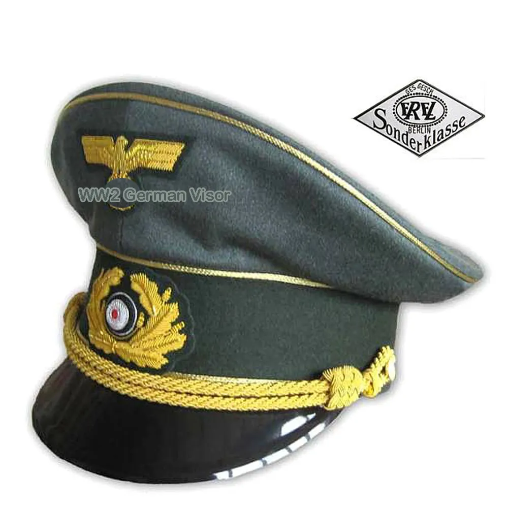 WW2 WWII topi SKI petugas Jerman M43, stiker helm SS-VT untuk pria dan wanita