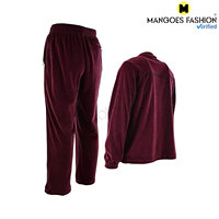 Setelan Olahraga Pria Musim Dingin Bahan Velour Lembut Kasual Acid Wash, Jaket Full Zip dengan Hoodie yang Dapat Disesuaikan, Saku Ber-resleting, Celana Olahraga