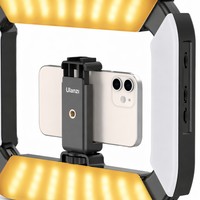 ULANZI K03 20W Lampe LED pour Smartphone 2-en-1 : Éclairage Annulaire et Lampe de Remplissage Portable avec Support Griffe Froide