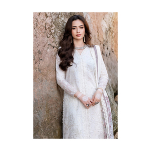 Vestidos de fiesta paquistaníes Salwar Kameez Ethereal de seda y lino para mujeres y niñas Estilo étnico tradicional para India Pakistán - Product Image 4