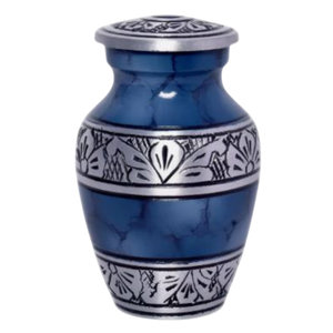 โกศทองเหลืองเคลือบสีน้ำเงินสำหรับผู้ใหญ่เพศชาย/หญิงโกศเคลือบสีฟ้าเป็นมิตรกับสิ่งแวดล้อมสไตล์อเมริกัน - Product Image 1