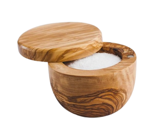 Juego de Azucareros de madera de mango redondo de la mejor calidad con utensilios de cocina de primera calidad, juego de tazones de sal y pimienta para el hogar - Product Image 5