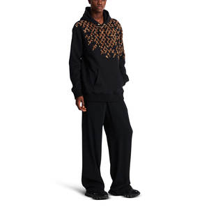 เสื้อฮู้ดปักลายสำหรับผู้ชายใส่ลำลองสีพื้นลาย3D สำหรับฤดูหนาวโลโก้ตามสั่ง - Product Image 6