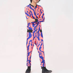 Chándal de sublimación de alta calidad para hombre de talla grande con chaqueta con cremallera y corredores con cordón a la venta - Product Image 1