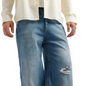 กางเกงยีนส์ทรงหลวมสำหรับผู้ชาย, กางเกงยีนส์ทรงหลวมใส่สบาย - Product Image 6