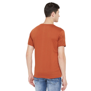 Camiseta personalizada para hombre Muscle Slim Fit Diseño Algodón orgánico y poliéster Material Gimnasio en blanco Camisetas para hombre - Product Image 3