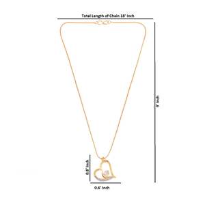 สร้อยคอเพชรสวิสจี้หัวใจดวงจันทร์รักสร้อยคอโซ่เครื่องประดับ CZ ของขวัญวาเลนไทน์สำหรับผู้หญิงสาวๆ - Product Image 4