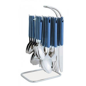 Couverts de luxe pour restaurants modernes couverts en métal inoxydable argenté cuillère fourchette argenterie coffret cadeau de 4 pièces - Product Image 6