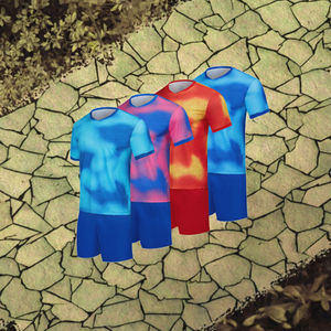 Maillots de football personnalisés respirants 100% polyester anti-transpiration séchage rapide impression numérique découpe automatisée uniformes d'équipe unisexe - Product Image 6