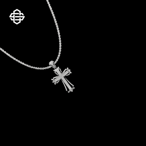 Collier pendentif croix glacé de luxe pour hommes Micro pavé CZ Hip Hop bijoux de mode chaîne de corde en acier inoxydable cadeau religieux - Product Image 4