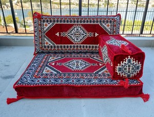 Asientos de suelo árabe Sofá de suelo árabe Piso de asiento Árabe | 90x70x10cm 3 piezas 1 Juego - Product Image 3