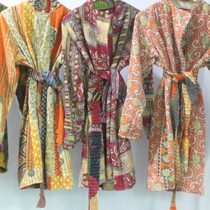 Patchwork Design <b>Kantha</b> <b>Jacket</b> - Product Image 1