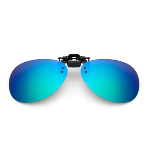 Top Selling Quality UV400 Clip on Fashionable <b>Men</b> Women Oval <b>Big</b> Spectacle Frames Polarized <b>Sunglasses</b> - Product Image 2