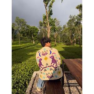 เสื้อแจ็คเก็ตขนแกะปักลายเสือแบบวินเทอร์  นุ่มสบายเหมือนตุ๊กตา ให้ความรู้สึกสบายในการสวมใส่ - Product Image 3