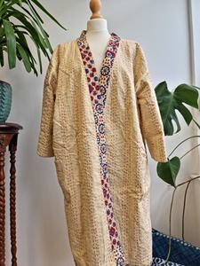 Antique Impression Designer Motif Kantha Kimonos Robes Longueur Au Genou Été Printemps Porter Plage Fête D'anniversaire Taille Libre - Product Image 3