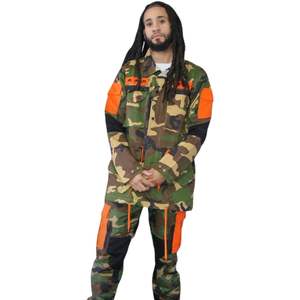 Veste utilitaire camouflage pour homme, veste de terrain multi-poches, fermeture à boutons et à glissière, vêtements de rue décontractés, vêtements d'extérieur - Product Image 6