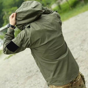 แจ็กเก็ตสีเขียวสำหรับผู้ชายคอเสื้อมีฮู้ดผ้าระบายอากาศมีขนาด6XL ขายส่งสำหรับกิจกรรมกลางแจ้งในฤดูหนาว - Product Image 3