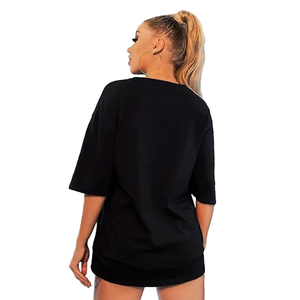2024 nouveauté haute qualité femmes surdimensionné T-Shirt élégant imprimé Design personnalisé col rond doux respirant grande taille décontracté - Product Image 2