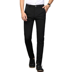 Pantalones de Traje de Corte Slim de Primera Calidad para Hombre, Cómodos, Casuales, para Oficina, Traje de Negocios con Opción de Talla Grande POR HI - Product Image 1